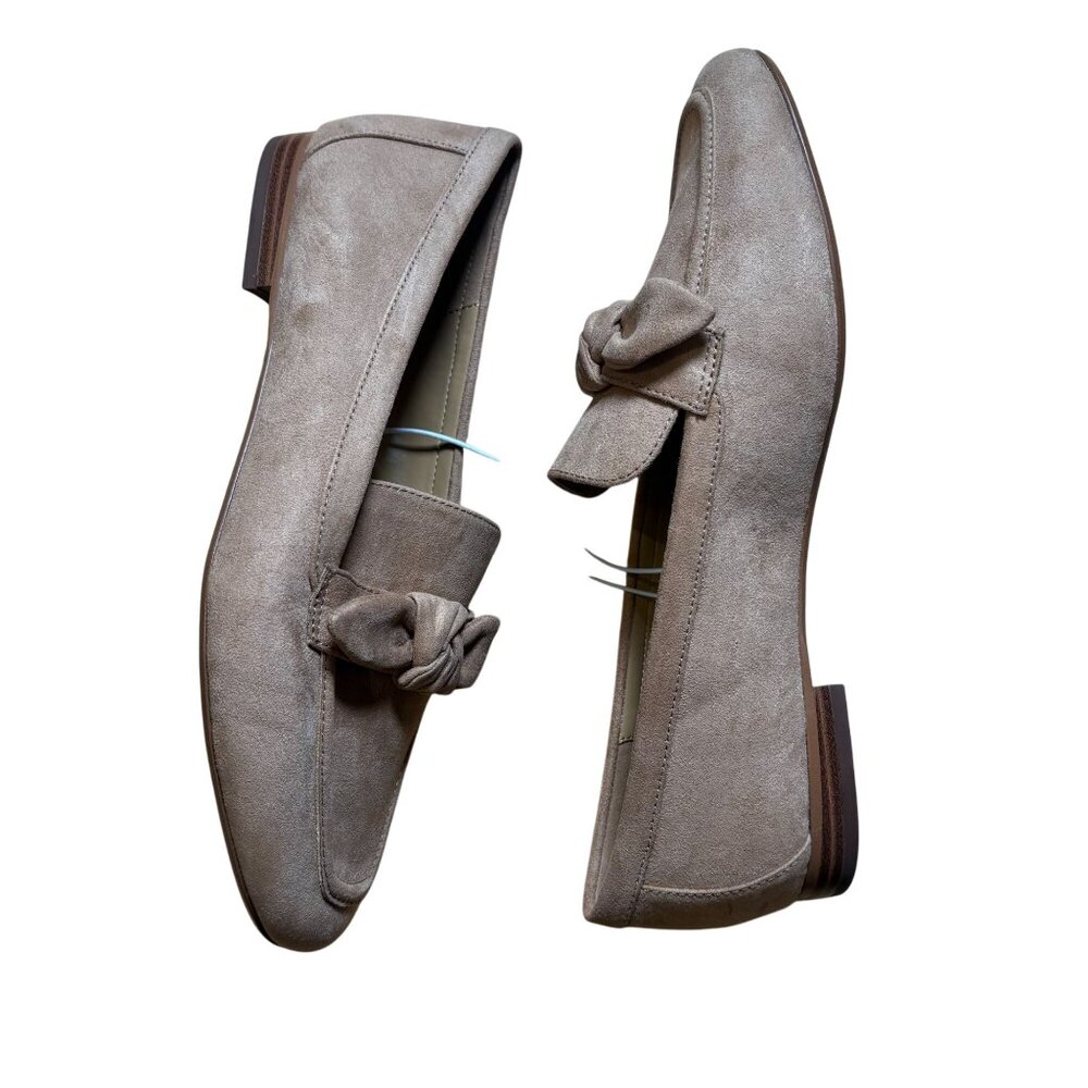 J. Crew Factory Sienna Sueded Bow Loafers Size 9 NWT BT270 - Picture 4 of 7